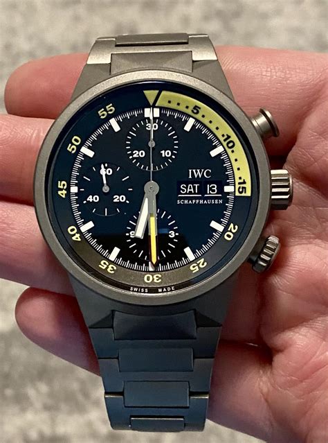 iwc aquatimer chrono titanio|iwc aquatimer 2022 review.